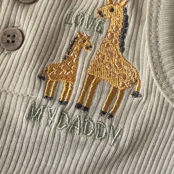 NWT - BABY 3 PIECE MY DADDY SET BY CHICK PEA - SZ 0-3 M - Picture 5 of 14